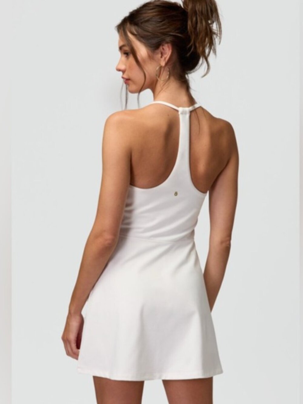 Spiritual Gangster Jet Active White Mini Activewear Tennis Preppy Dress XS $118
